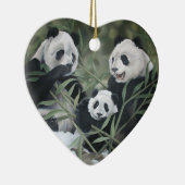 Ornement de famille de panda (Droite)