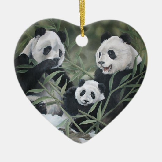 Ornement de famille de panda (Devant)
