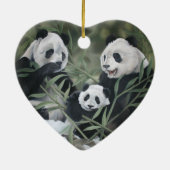 Ornement de famille de panda (Dos)