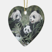 Ornement de famille de panda (Gauche)