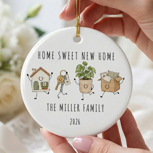 Ornement de famille pour nouvelle maison personnal