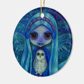 Ornement de fée de hibou de Milou (Gauche)