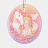 Ornement de Fée et de Licorne (Gauche)