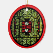 Ornement de fenêtre en verre teinté (Gauche)