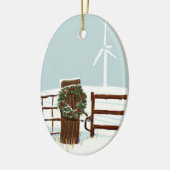 Ornement de ferme de vent de Noël (Gauche)