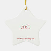 Ornement de fête de monogramme de Personlized (Dos)