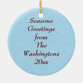 Ornement de fête mignon de girafe de maman et de (Dos)