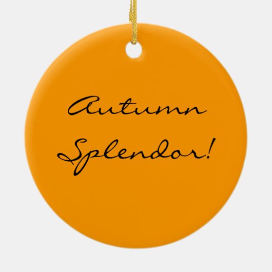 Ornement de feuille d'automne (Dos)