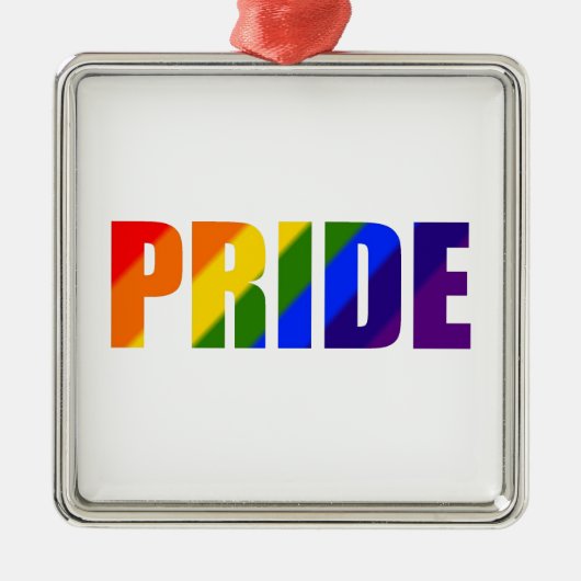ornement de fierté d'arc-en-ciel (Devant)
