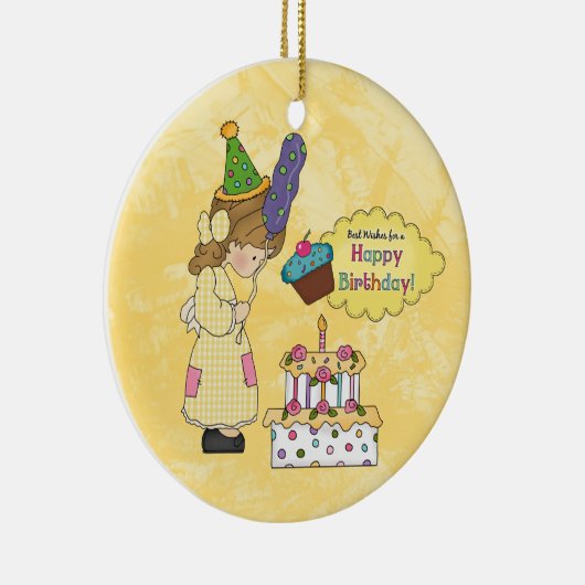 Ornement de fille d'anniversaire (Droite)