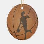 Ornement de fille de basket-ball (Gauche)