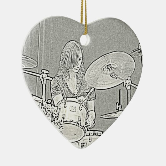 Ornement de fille de batteur (Droite)