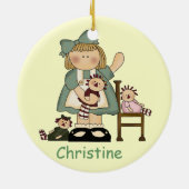 Ornement de filles et de dauphins (Dos)