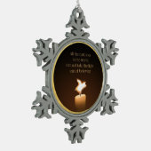 Ornement de flamme de chandelle de cochon volant (Gauche)