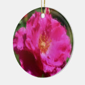 Ornement de fleur de peinture de rose de rose (Gauche)