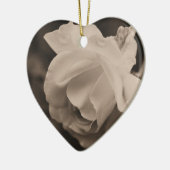 Ornement de fleur de Rosebud de sépia (Gauche)