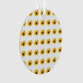Ornement de fleur sauvage jaune (devant)