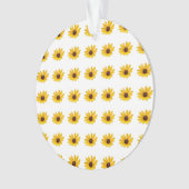 Ornement de fleur sauvage jaune (devant)