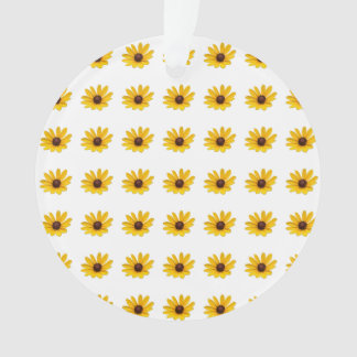 Ornement de fleur sauvage jaune 