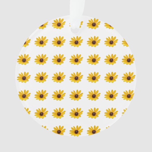 Ornement de fleur sauvage jaune (devant)
