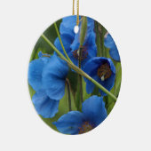 Ornement de fleurs bleues (Droite)
