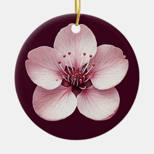 Ornement de fleurs cerises (Devant)