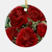 Ornement de fleurs de carnation rouge (Devant)