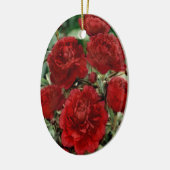 Ornement de fleurs de carnation rouge (Gauche)