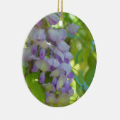 Ornement de fleurs de glycine pourpre (Droite)