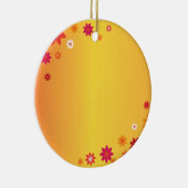 Ornement de fleurs orange (Droite)