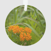 Ornement de fleurs sauvages orange (dos)