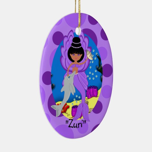 Ornement de fleurs violettes Zuri (Droite)