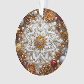 ornement de flocon de neige 3d (devant)