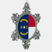 Ornement de flocon de neige avec drapeau de Caroli (Gauche)