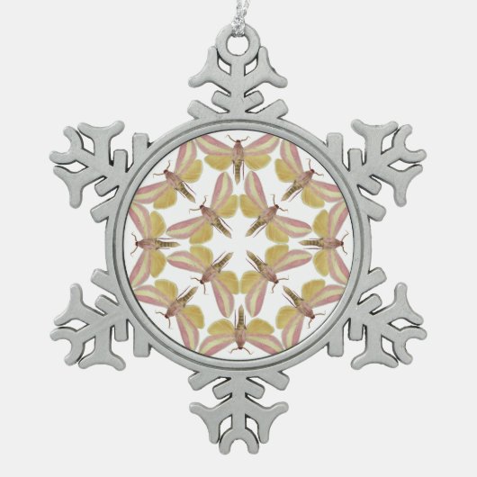 Ornement de flocon de neige avec les mites de (Devant)