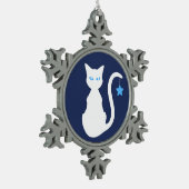 Ornement de flocon de neige blanc (Gauche)
