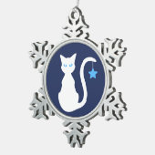 Ornement de flocon de neige blanc (Vue impression)