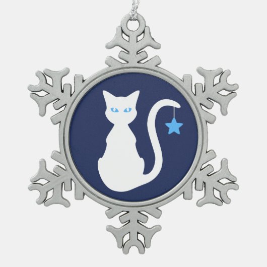 Ornement de flocon de neige blanc (Devant)