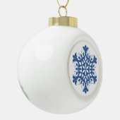 Ornement de flocon de neige bleu (Gauche)