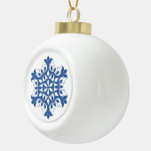 Ornement de flocon de neige bleu (Droite)