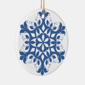 Ornement de flocon de neige bleu (Droite)