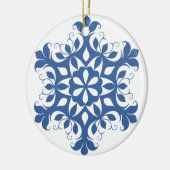 Ornement de flocon de neige bleu (Gauche)