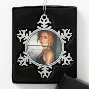 Ornement de flocon de neige Clear Shadows