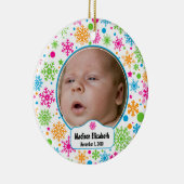 Ornement de flocon de neige coloré (Droite)