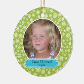 Ornement de flocon de neige coloré (Gauche)