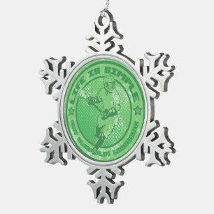 Ornement de flocon de neige d'arbre de Noël de