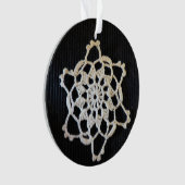 Ornement de flocon de neige de crochet (devant)