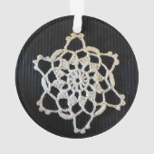 Ornement de flocon de neige de crochet (dos)