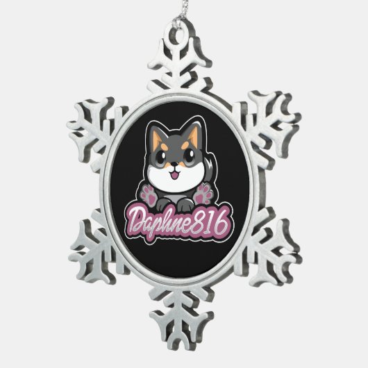 Ornement de flocon de neige de Daphne 816 (Vue impression)