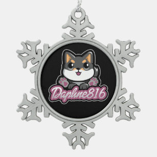 Ornement de flocon de neige de Daphne 816